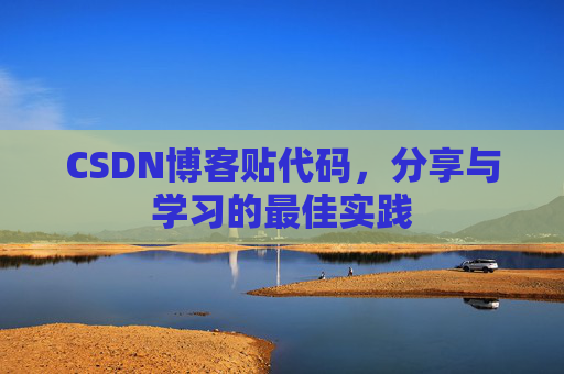 CSDN博客贴代码，分享与学习的最佳实践